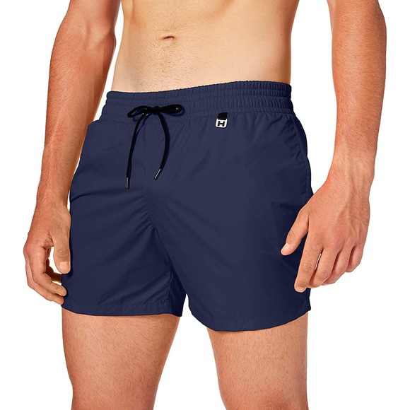 HOM BEACHWEAR NEW Marina Beach Boxer Swim Shorts Navy Blue Men's Size M - Picture 1 of 6